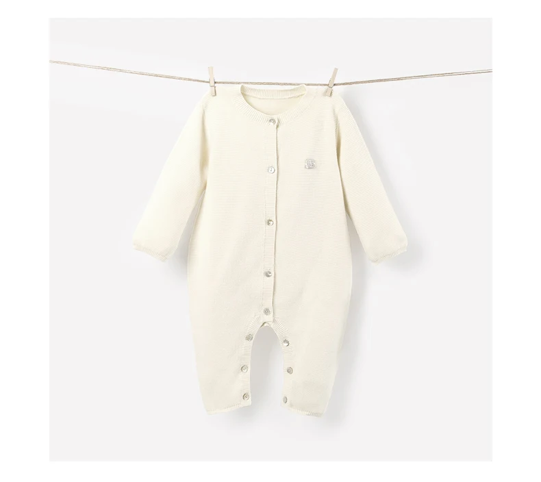 Dinstry Baby/весенне-осенний хлопковый комбинезон с длинными рукавами для новорожденных