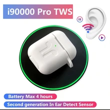 I90000 pro tws наушники 1:1 Реплика Aire 2nd Беспроводная зарядка наушники супер бас гарнитура Pk i12 i200 i9000 i30 fone de ouvido
