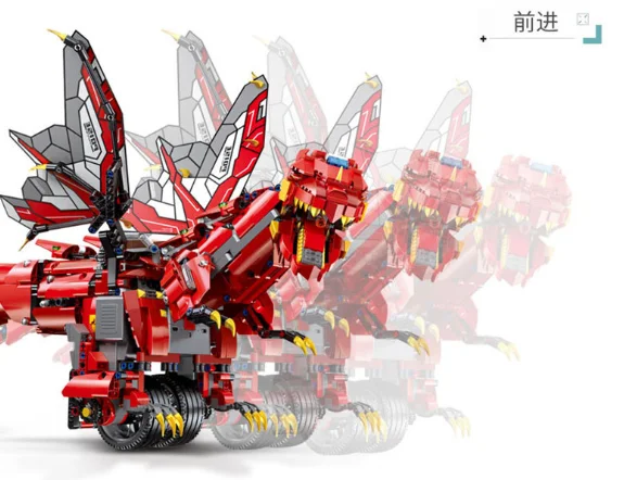 Jurassic World Technic control динозавр звуковой эффект родитель-ребенок дистанционного творческой игры строительные блоки серии DIY игрушки для подарка