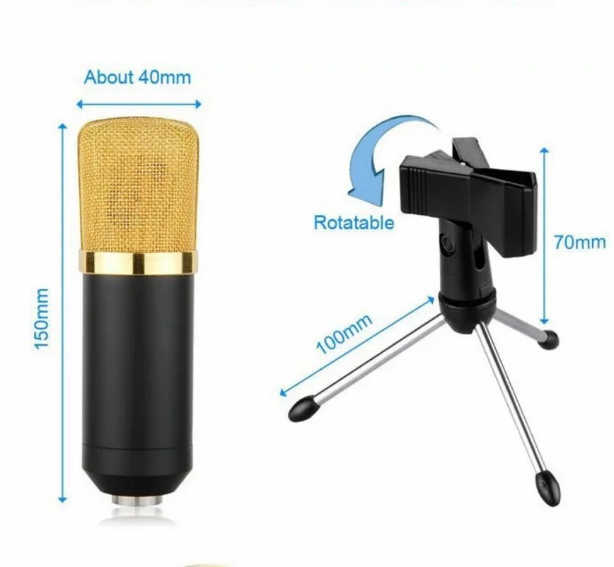 FELYBY M-003 USB и 3,5 мм Интерфейс конденсаторный микрофон для компьютерной конференции, караоке компьютер live игра микрофон