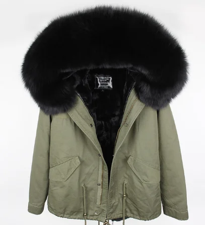 Мужское повседневное пальто из натурального меха енота, пальто с капюшоном, парка из натурального меха, подкладка из искусственного меха, теплые куртки, Мужская короткая зимняя куртка - Цвет: 9