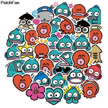 

12Set/lot A3323 40pcs Cartoon Octopus Pvc Waterproof Stickers For Scrapbooking Luggage Skateboard Phone Laptop Wall Guitar