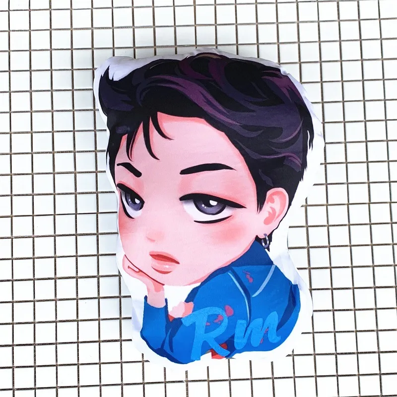 KPOP Bangtan мальчики аниме мультфильм Подушка Чехол Карта душа Persona Милая Подушка JUNG KOOK JIMIN JIN SUGA Boy с Luv 02