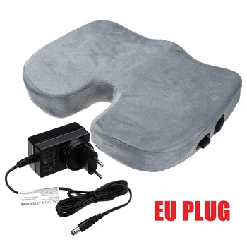 

12V 20W Electric Heated Memory Foam Orthopedic Seat Cushion For Office Travel Driving Car Warm Winter Butt Hip Cushion Support
