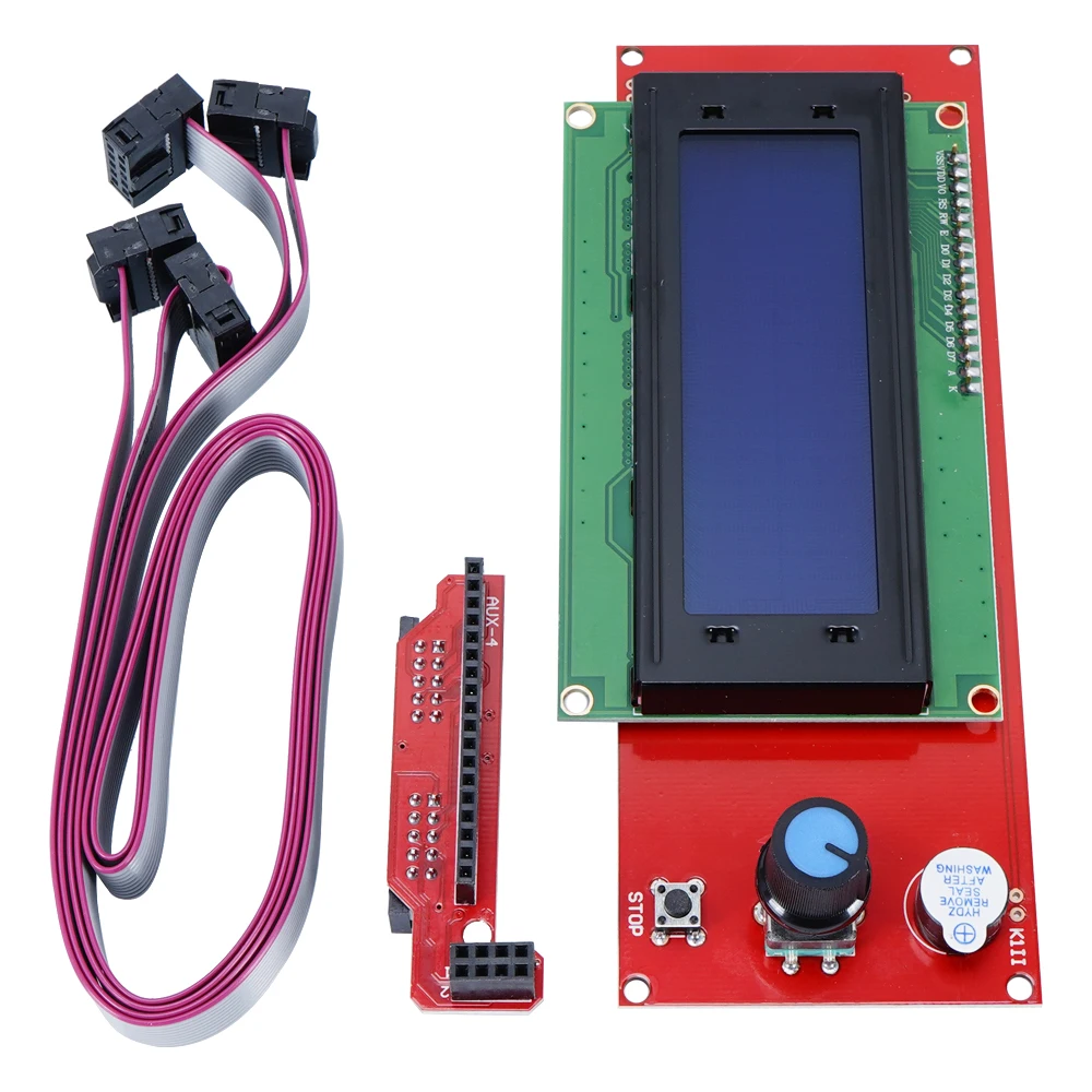 LCD 12864 제어판 Reprap 2004 LCD 제어 보드, 스마트 어댑터 컨트롤러, 램프 1.4 Mega2560 보드, RAMPS1.4