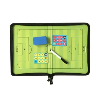 

Portable Leather Magnetic Foldable Football Tactical Board Training Coaching
