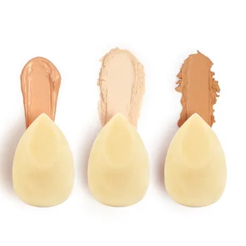 

Mixdair Yellow Flocking Puff Miter Sponge Puff Dry And Wet Dual Purpose Make Up Egg Beginner Makeup Tool
