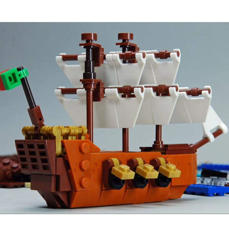 Creator Technic Idea корабль лодка в бутылке совместимый 21313 строительные блоки кирпичи игрушки для детей 16051 B835