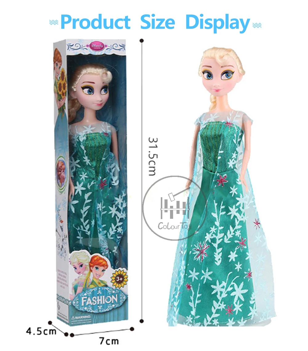 Disney новые детские куклы игрушки принцесса Эльза Анна Carttoon кукла Снежная королева дети девочки игрушки в подарок на день рождения для детей куклы 30 см