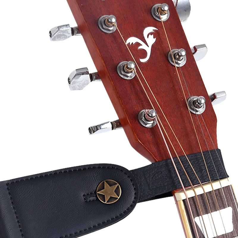 2pcs Guitar Strap Buckle Headstock Tie Strap Guitar Accessories for Guitar Ukulele Bass Strap Strings Instrument Straps