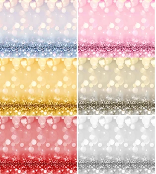 

VinylBDS 6.5ft x 5ft birthday party wedding graduation season Carnival neonate bath glittering photography background