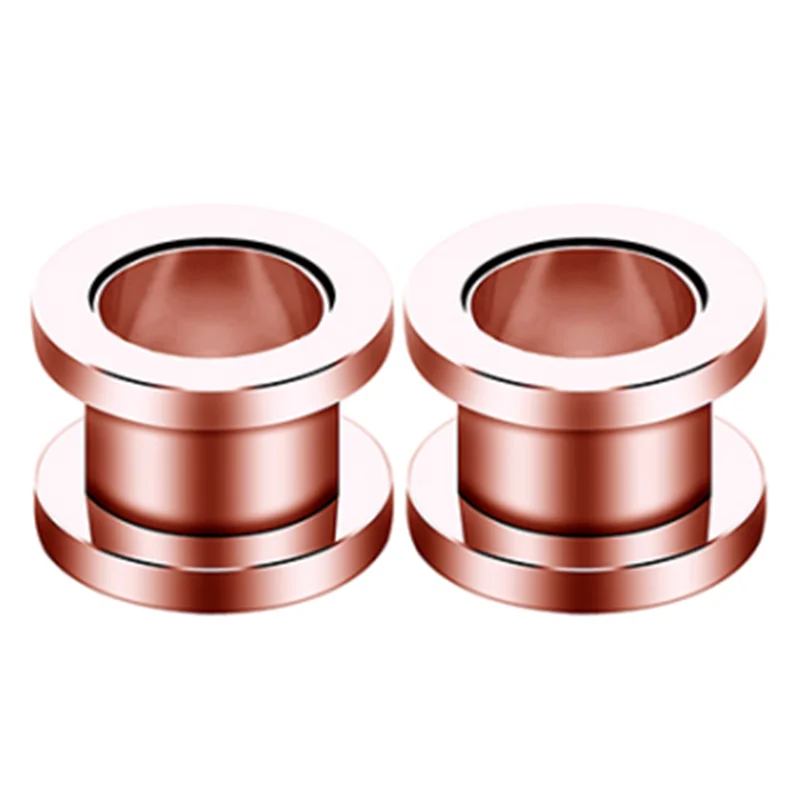 Stainless Steel 2-30mm Ear Flesh Tunnel Plug Screw Fit Ear Gauge Plug And Tunnel Expander Stretcher Dilatacione 1Pair