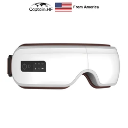 US Captain – masseur oculaire intelligent et Portable, Anti rides, soins oculaires pour les yeux fatigués, lunettes chauffantes à Compression d'air 