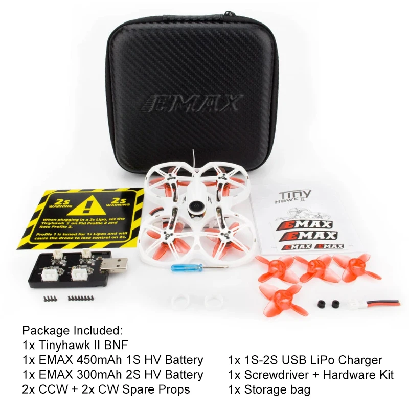 remote helicopter toy EMAX Tinyhawk II BNF FPV Racing Drone BNF Compatible with FrSky D8 F4 FC 5A ESC 0802 Motor Runcam Nano 2 Camera 200mW VTX RC Helicopters classic