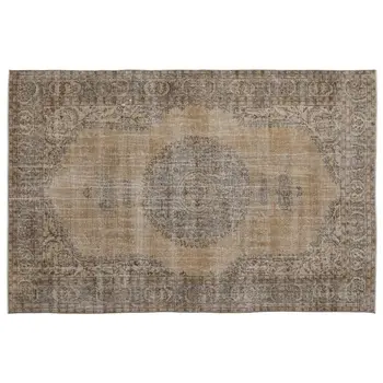 

Handmade Natural Vintage Turkish Area Rug 217x326 Cm-7'1''X10'8''