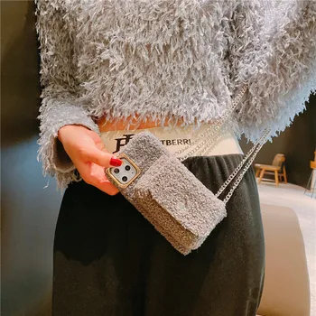 

Wallet Bag Mobile Phone Cases With Cord Holder Shoulder Strap Phone Cover Crossbody With Strap Long Chain For Iphone 11 PRO Max