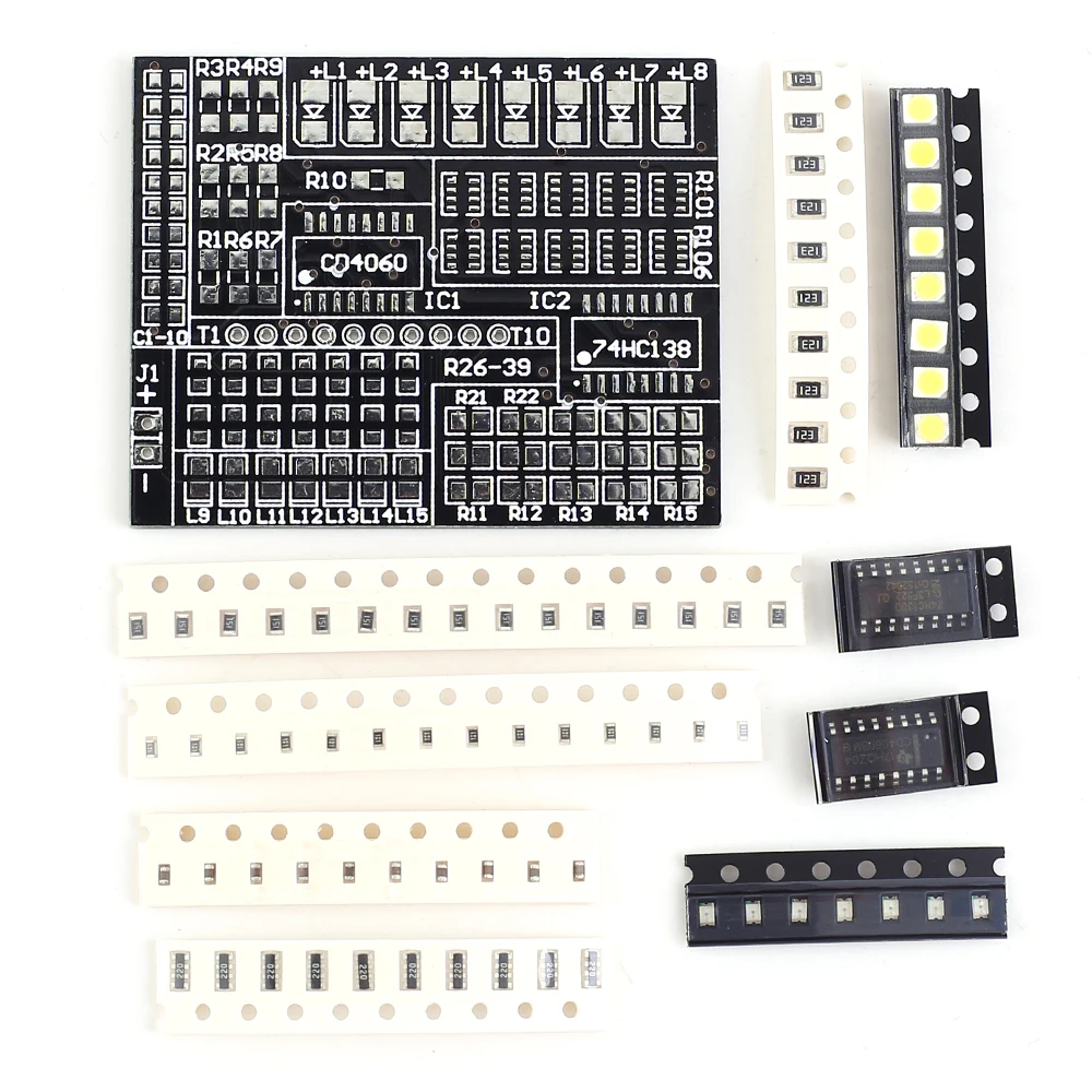 Electronic DIY Kit RGB LED Flashing Controller SMD Component Welding Practice Electronic Suite Electronic DIY Kit RGB LED Flashing Controller SMD Component Welding Practice Electronic Suite
