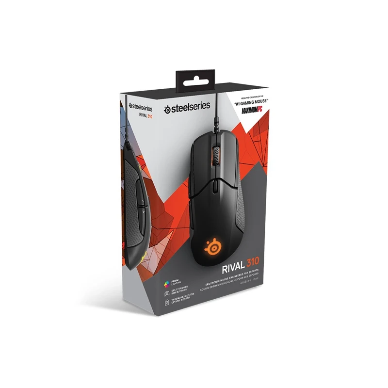 Мышь Steelseries Rival 310 черный оптическая(12000dpi) USB игровая(6but