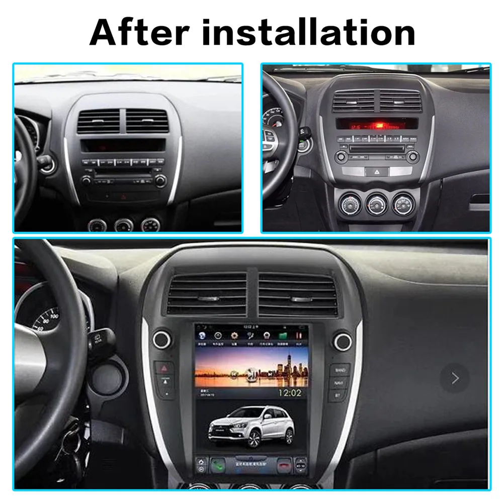 Discount Aotsr Tesla10.4“ Vertical screen Android 8.1 Car DVD player GPS Navigation For MITSUBISHI ASX RVR Outlander Sport 2010-2014 1