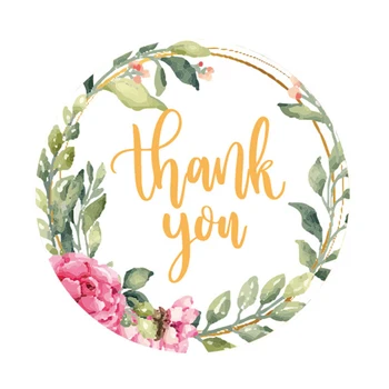 

500pcs/roll Handmade Envelope Lable Sealing Sticker Scrapbooking Adhesive Package Greeting Card Exquisite Wedding Thank You