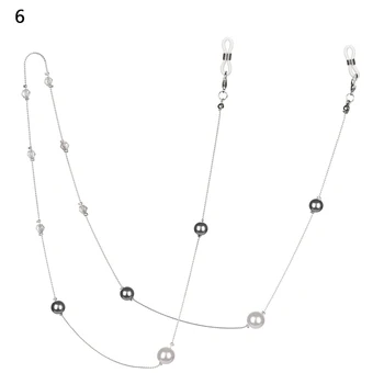 

Vintage Fashion Pearl Metal Glasses Chain Eyeglass Lanyard Non-Slip Glasses Necklace Eye Wear Accessories Simple Popular