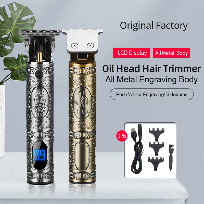 

JM700AL Electric Hair Cut Machine with Low Noise Rechargeable Cordless Close Cutting T Blade Hair Trimmer Men