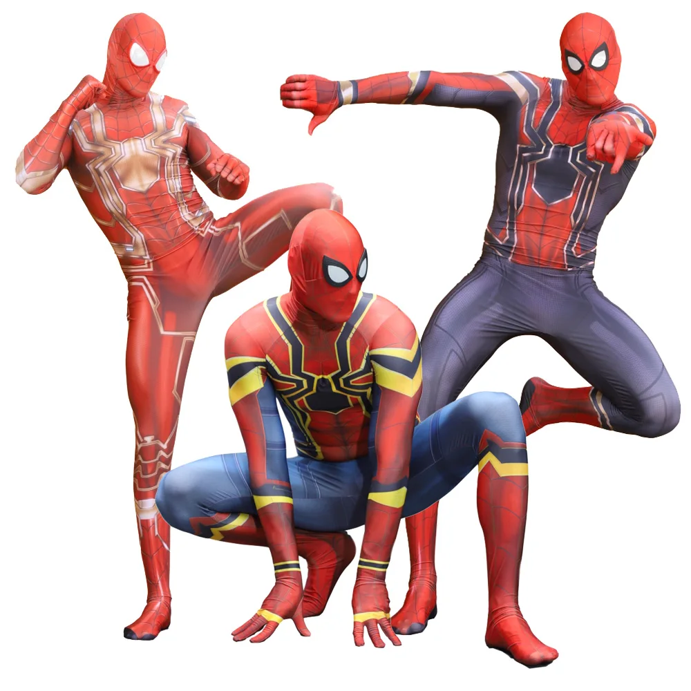 

3D printing Spider Zentai Superhero Body Jumpsuits Cosplay anime halloween Amazing Black Spider Raimi costume for kids