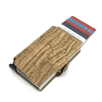 

Creative Rfid Card Holder Men Wallet Pocket Money Bag Brown Vintage Slim Thin Mini Smart Wallet Cardholder Protection pashouder