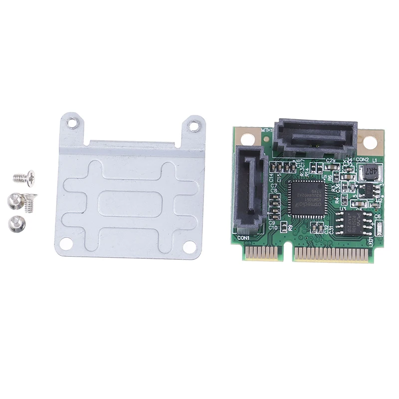 Mini PCI-E PCI express to SATA 3.0 converter hard drive extension card 2 ports