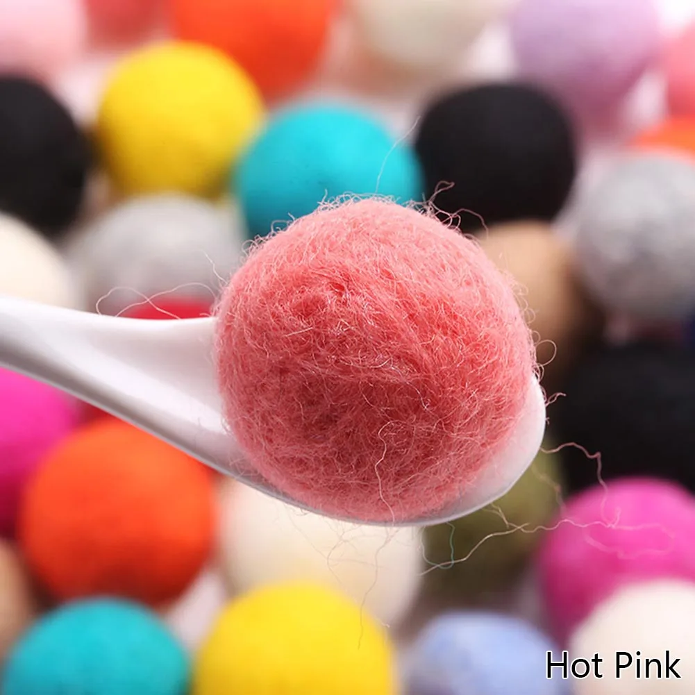 Mix Размеры 30 мм разные цвета в произвольном порядке помпон мягкий балабоны для детские игрушки «сделай сам» Аксессуары - Цвет: hot pink