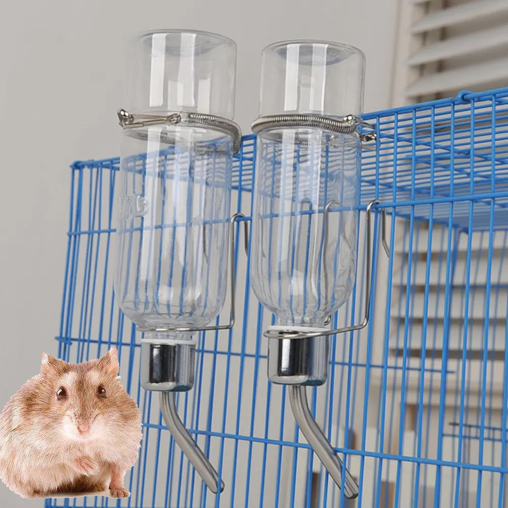 Pet Rodent Mice Jogging Hamster Stainless Steel 180ml 350ml