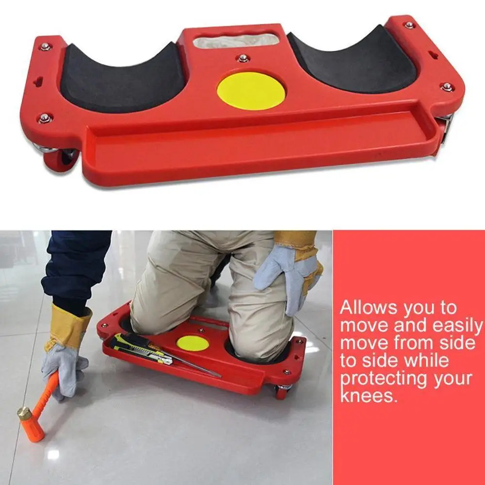 

Rolling Knee Protection Pad Wheel Built in Foam Padded Laying Creeper Platform Universal Multi-functional Wheel Kneeling Pad