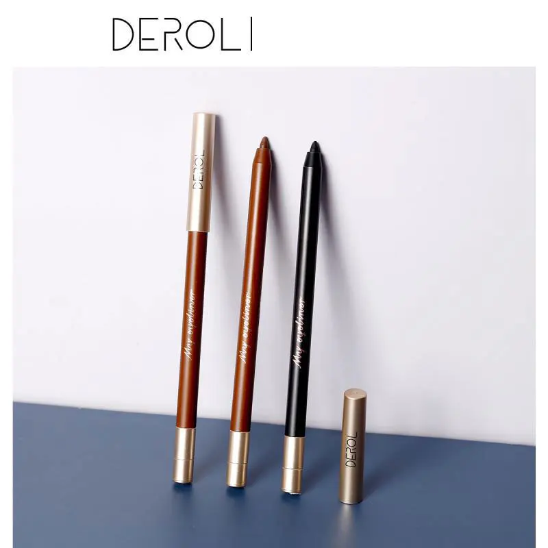 Подводка для глаз DEROL гелевый карандаш параллельная линия водостойкая быстро