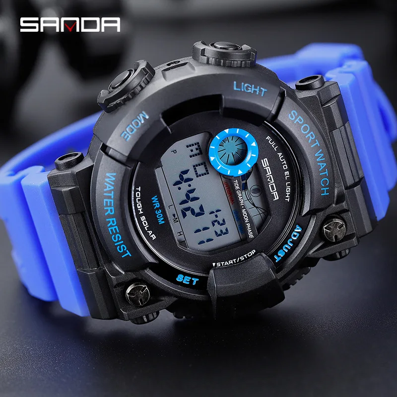

SANDA 2019 Mens Watches Top Luxury Brand Men Sports Watches Date Dive Swim Climbing Multifunction Watches skyrim electronics