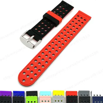 

18mm 20mm 22mm silicone Band Strap For Samsung Gear sport S2 S3 Frontier amazfit Bip Lite Huawei Watch 24mm Universal