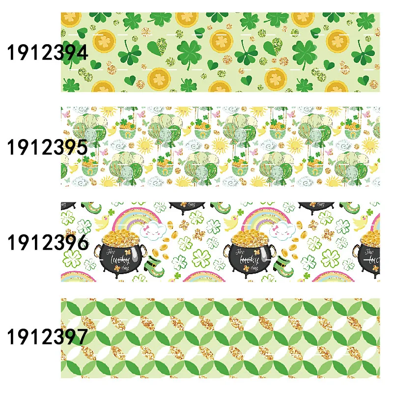 (50 yards/lot) 2020 Spring season 1-1/2&quot shamrock printed St. Patrick ribbon | Дом и сад