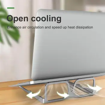 

Foldable Laptop Stand for MacBook Pro Notebook Eyeglasses Shape Portable Laptop Holder Aluminum Alloy Laptop Cooling Rack