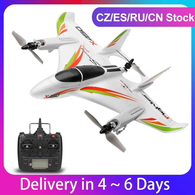 Оригинальные 2 4G 6CH WLtoys XK X450 3D/6G RC вертикальный взлет светодиодный