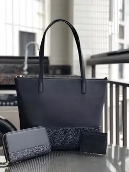 

2020 autumn and winter new shopping bag wallet card pack three-piece suit