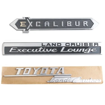 

Car Emblem Sticker for Toyota Land Cruiser V6 V8 Prado VXL TXL 60th Anniversary Excalibur Logo Auto Side Rear Badge Trunk Decal