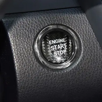 

Car sticker Auto Start Stop Engine Button carbon Fiber Decal for Toyota Highlander Alphard RAV4 Camry Accessories