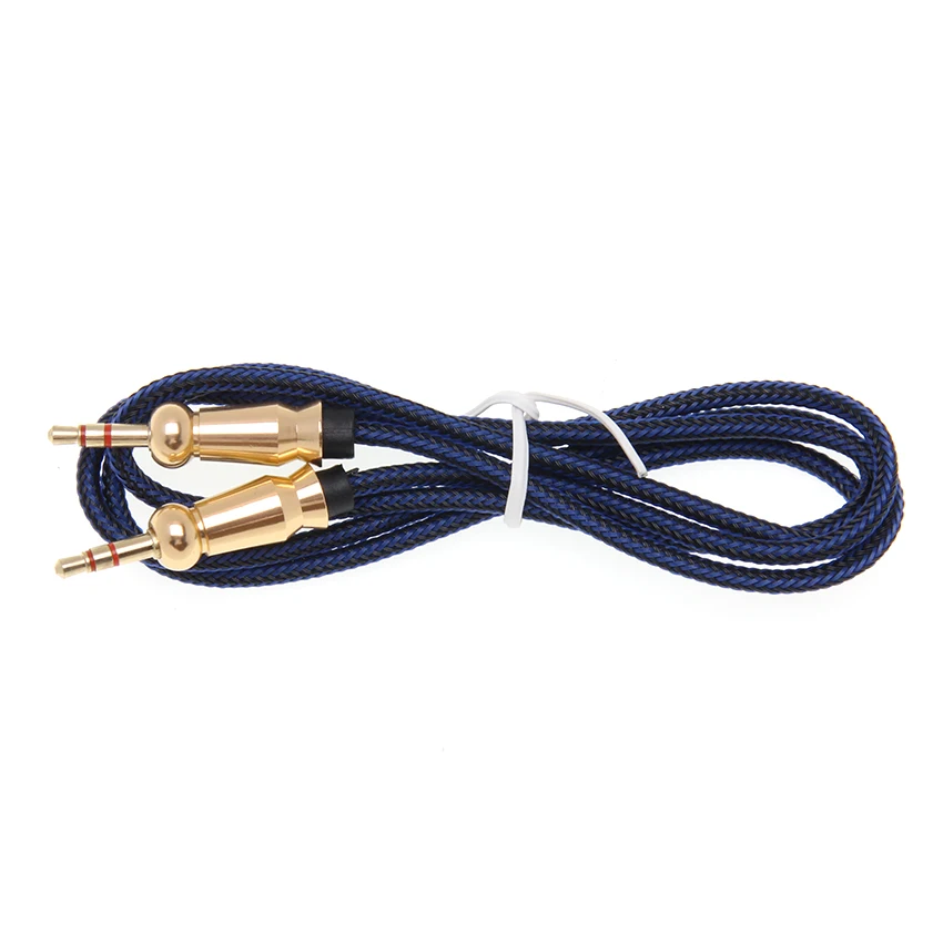 1M Stereo Audio Cable 3 5mm Male to Male Aux Cord Gold Plug Auxiliary Cables for Car Headphone PC Speaker MP3