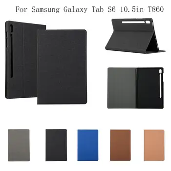 

For Samsung Galaxy Tab S6 10.5in T860 Slim Stand Auto Sleep/Awake Case Cover Made of soft durable PU leather and TPU material