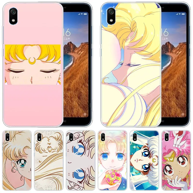Роскошный мягкий силиконовый чехол с аниме Сейлор Мун для Xiaomi Redmi K20 Pro 7 7A 6 6A 4X 5 Plus