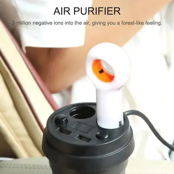 

Mini USB Car Negative Ion Air Purifier Air Freshener For Remove Dust Bad Odors Car Air Purifier