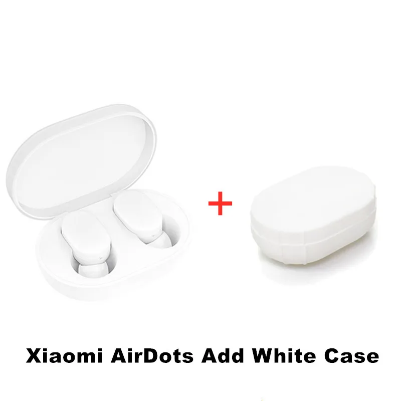 Xiao mi Red mi Airdots TWS mi True беспроводные Bluetooth наушники стерео бас Bluetooth 5,0 с mi c Handsfree Наушники управление AI - Цвет: AirDots White Case