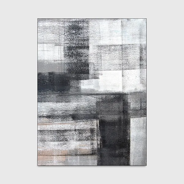 Modern Simple Abstract Chinese Ink Black Gray Carpet Coffee table Kitchen Floor Mat Living Room Rug Bedroom Carpets Home Doormat - Color: 2
