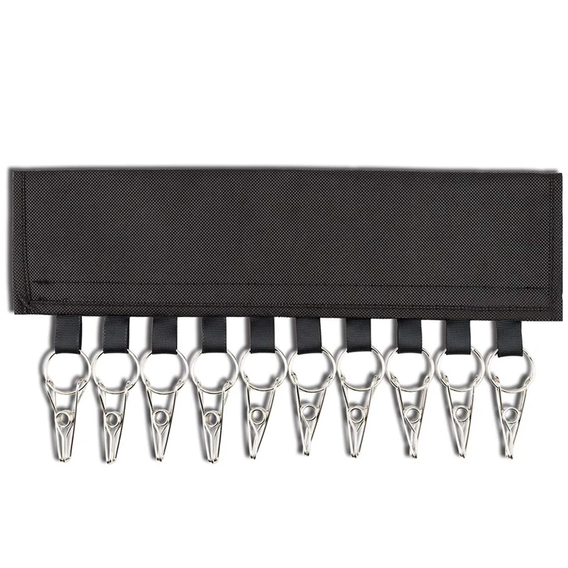 

2 Pieces Cap Organizer Hanger, Hat Organizer Cap Racks With 10 Stainless Steel Clips, Portable Clothes Hanger, Folding Clothes H