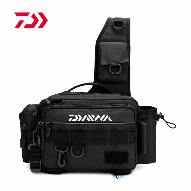 Daiwa New Multifunctional Fishing Tackle Bag Wear-resistant Waterproof  Messenger Bag Waist Bag Fishing Bait Equipment