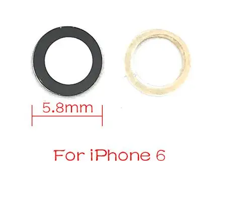 2 шт./партия стекло камеры для Iphone 6 7 8 Plus X XR XS Max задний объектив задней камеры с клеевым клеем - Цвет: For Iphone 6